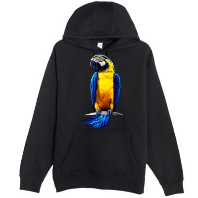 Parrot In Clouds Premium Pullover Hoodie