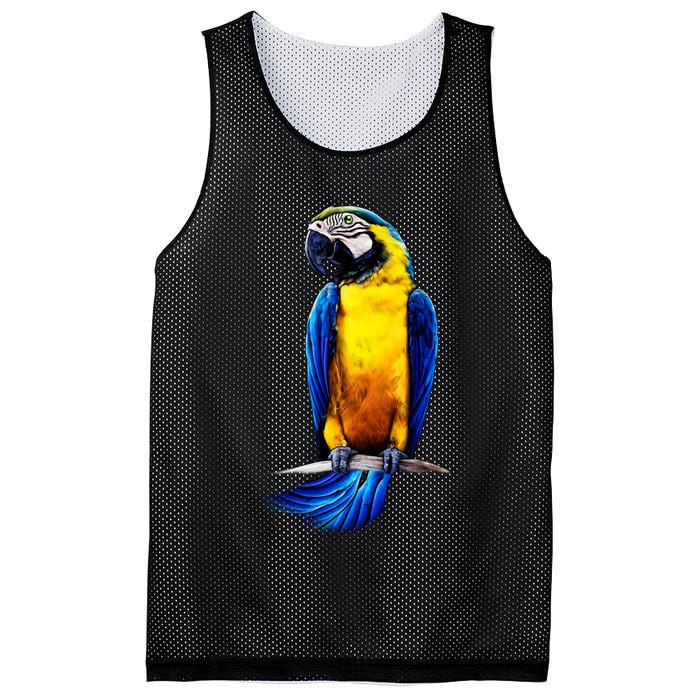 Parrot In Clouds Mesh Reversible Basketball Jersey Tank