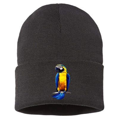 Parrot In Clouds Sustainable Knit Beanie