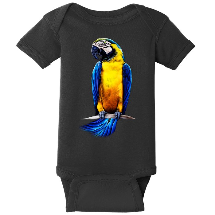 Parrot In Clouds Baby Bodysuit