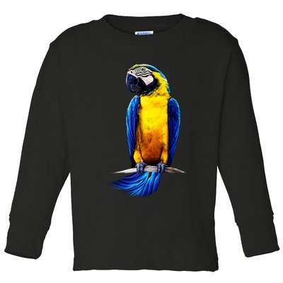 Parrot In Clouds Toddler Long Sleeve Shirt