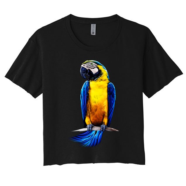 Parrot In Clouds Crop Top