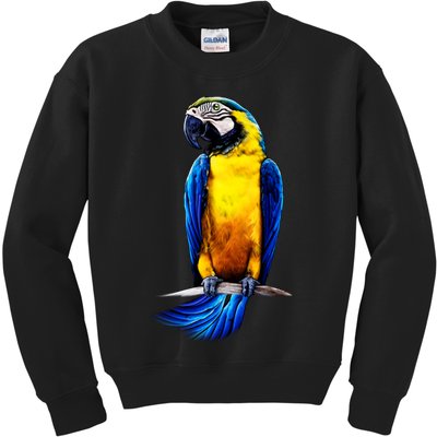 Parrot In Clouds Kids Sweatshirt
