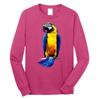 Parrot In Clouds Long Sleeve Shirt