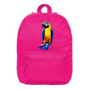 Parrot In Clouds 16 in Basic Backpack