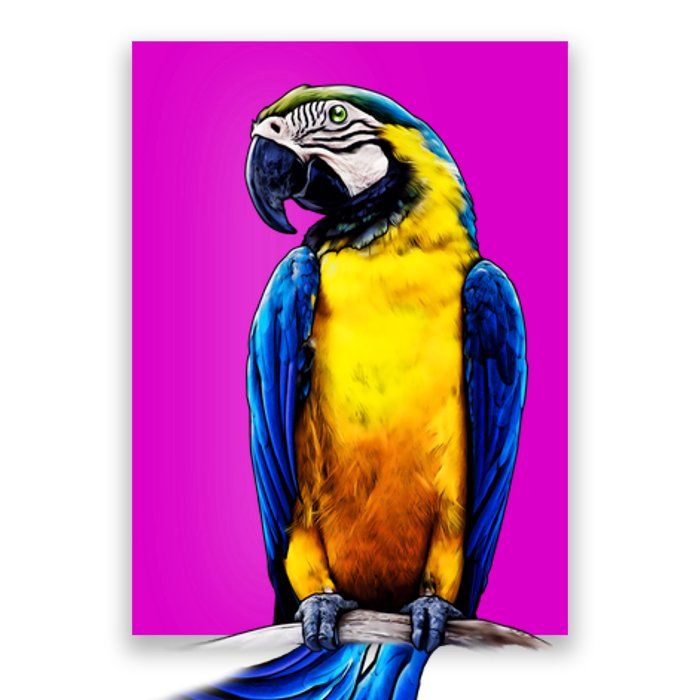 Parrot In Clouds Poster