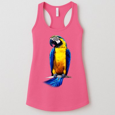 Parrot In Clouds Womens Tank Top