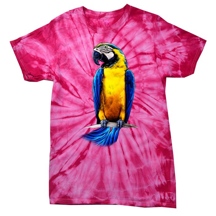 Parrot In Clouds Tie-Dye T-Shirt