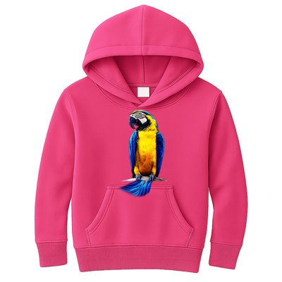 Parrot In Clouds Kids Hoodie