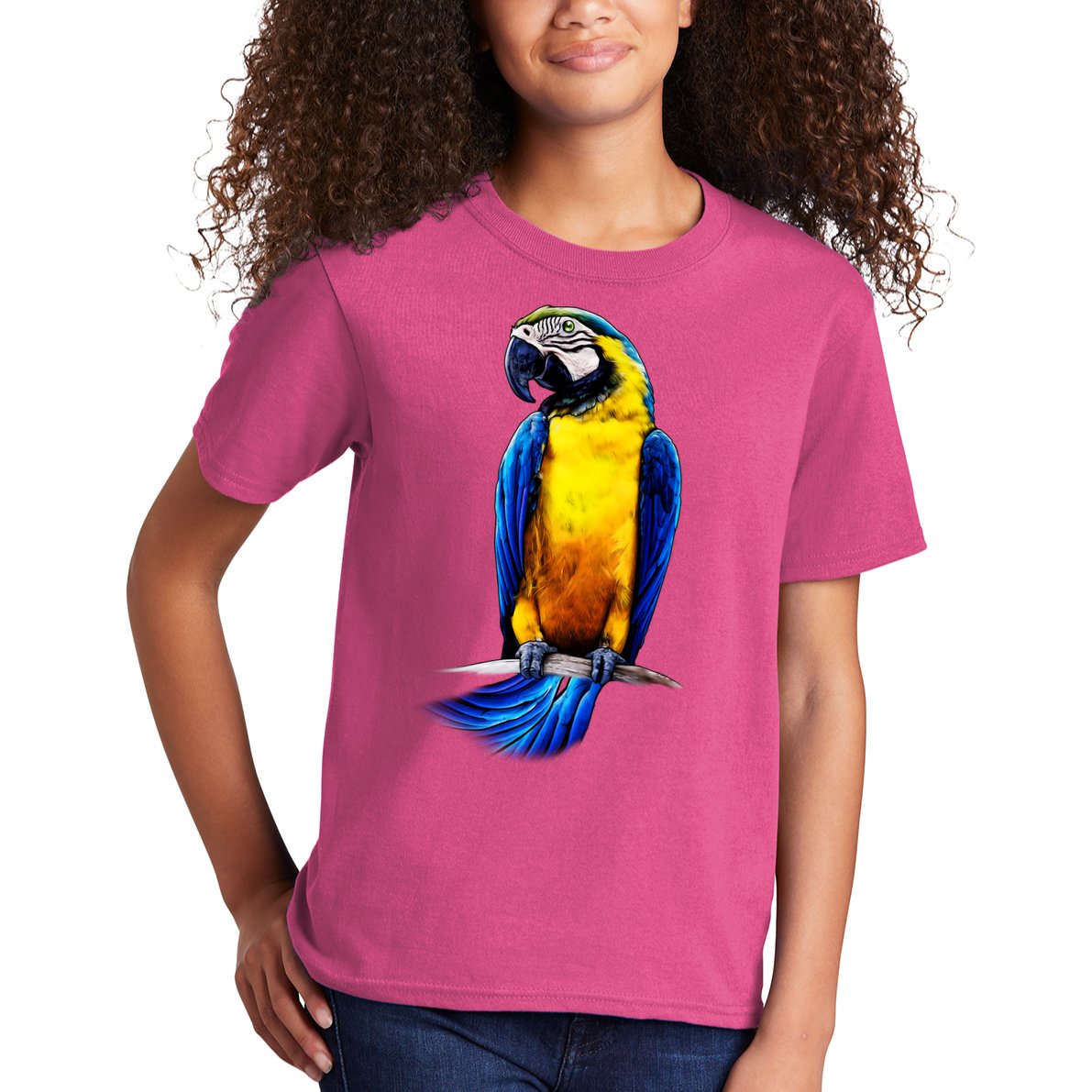 Parrot In Clouds Kids T-Shirt