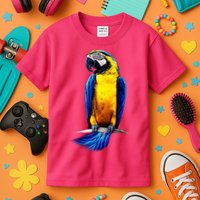 Parrot In Clouds Kids T-Shirt