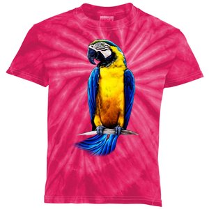 Parrot In Clouds Kids Tie-Dye T-Shirt