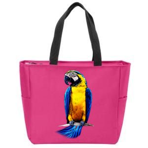 Parrot In Clouds Zip Tote Bag