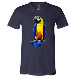 Parrot In Clouds V-Neck T-Shirt