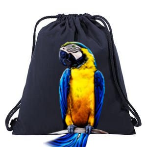 Parrot In Clouds Drawstring Bag