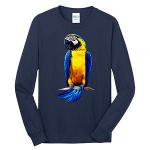 Parrot In Clouds Tall Long Sleeve T-Shirt