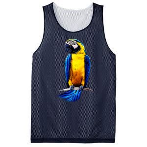 Parrot In Clouds Mesh Reversible Basketball Jersey Tank