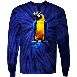 Parrot In Clouds Tie-Dye Long Sleeve Shirt