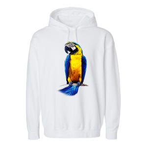 Parrot In Clouds Garment-Dyed Fleece Hoodie