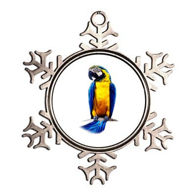 Parrot In Clouds Metallic Star Ornament