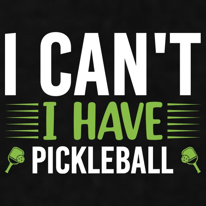 Pickleball I Can't I Have Pickleball Funny Pickleball Ladies PosiCharge Tri-Blend Wicking Tank