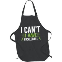 Pickleball I Can't I Have Pickleball Funny Pickleball Apron