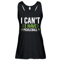 Pickleball I Can't I Have Pickleball Funny Pickleball Ladies Essential Flowy Tank