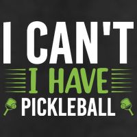 Pickleball I Can't I Have Pickleball Funny Pickleball Crop Fleece Hoodie