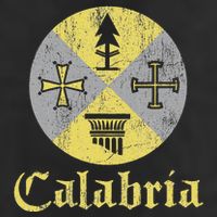 Proud Italian Calabrese Calabria Italy Flag 7 Panel Mesh Trucker Snapback Hat