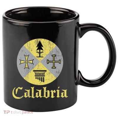 Proud Italian Calabrese Calabria Italy Flag 11oz C Handle Ceramic Mug