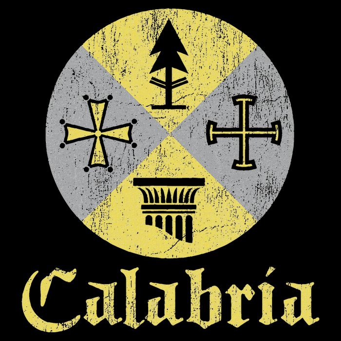 Proud Italian Calabrese Calabria Italy Flag Flat Bill Trucker Hat
