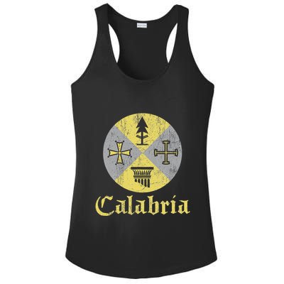 Proud Italian Calabrese Calabria Italy Flag Ladies PosiCharge Competitor Racerback Tank