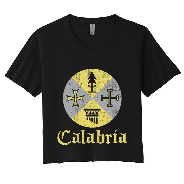 Proud Italian Calabrese Calabria Italy Flag Crop Top