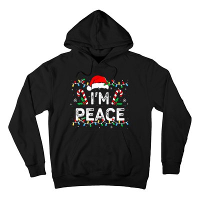 Peace I Come In Peace Couple Matching Ugly Christmas Sweater Hoodie