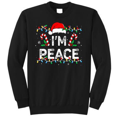 Peace I Come In Peace Couple Matching Ugly Christmas Sweater Sweatshirt