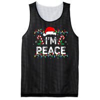 Peace I Come In Peace Couple Matching Ugly Christmas Sweater Mesh Reversible Basketball Jersey Tank