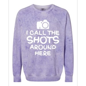 Photography I Call The Shots Photographer Camera Premium Colorblast Crewneck Sweatshirt