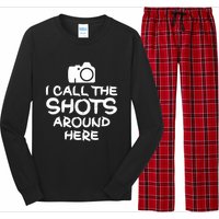 Photography I Call The Shots Photographer Camera Premium Long Sleeve Pajama Set