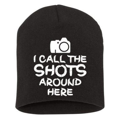 Photography I Call The Shots Photographer Camera Premium Short Acrylic Beanie