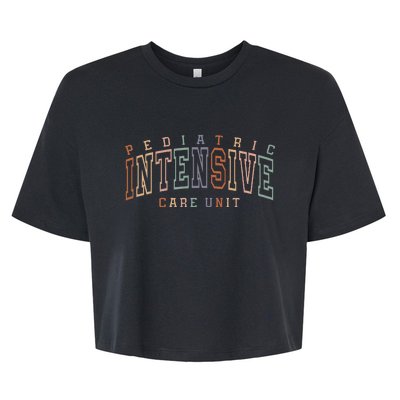 Pediatric Intensive Care Unit Picu Bella+Canvas Jersey Crop Tee