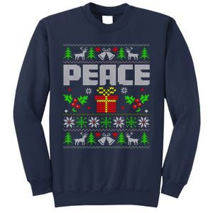 Peace I Come In Peace Couple Matching Ugly Christmas Sweatshirt