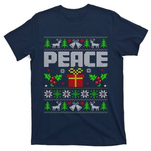 Peace I Come In Peace Couple Matching Ugly Christmas T-Shirt