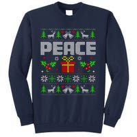 Peace I Come In Peace Couple Matching Ugly Christmas Tall Sweatshirt