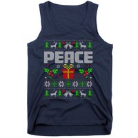 Peace I Come In Peace Couple Matching Ugly Christmas Tank Top