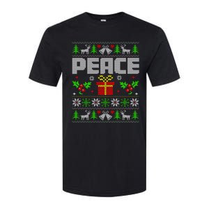 Peace I Come In Peace Couple Matching Ugly Christmas Softstyle CVC T-Shirt