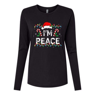 Peace I Come In Peace Couple Matching Ugly Christmas Sweater Womens Cotton Relaxed Long Sleeve T-Shirt