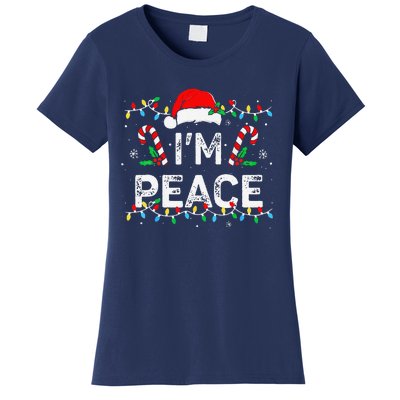 Peace I Come In Peace Couple Matching Ugly Christmas Sweater Women's T-Shirt