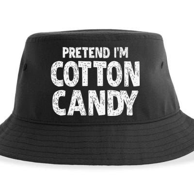 Pretend Im Cotton Candy Easy Halloween Costume Sustainable Bucket Hat