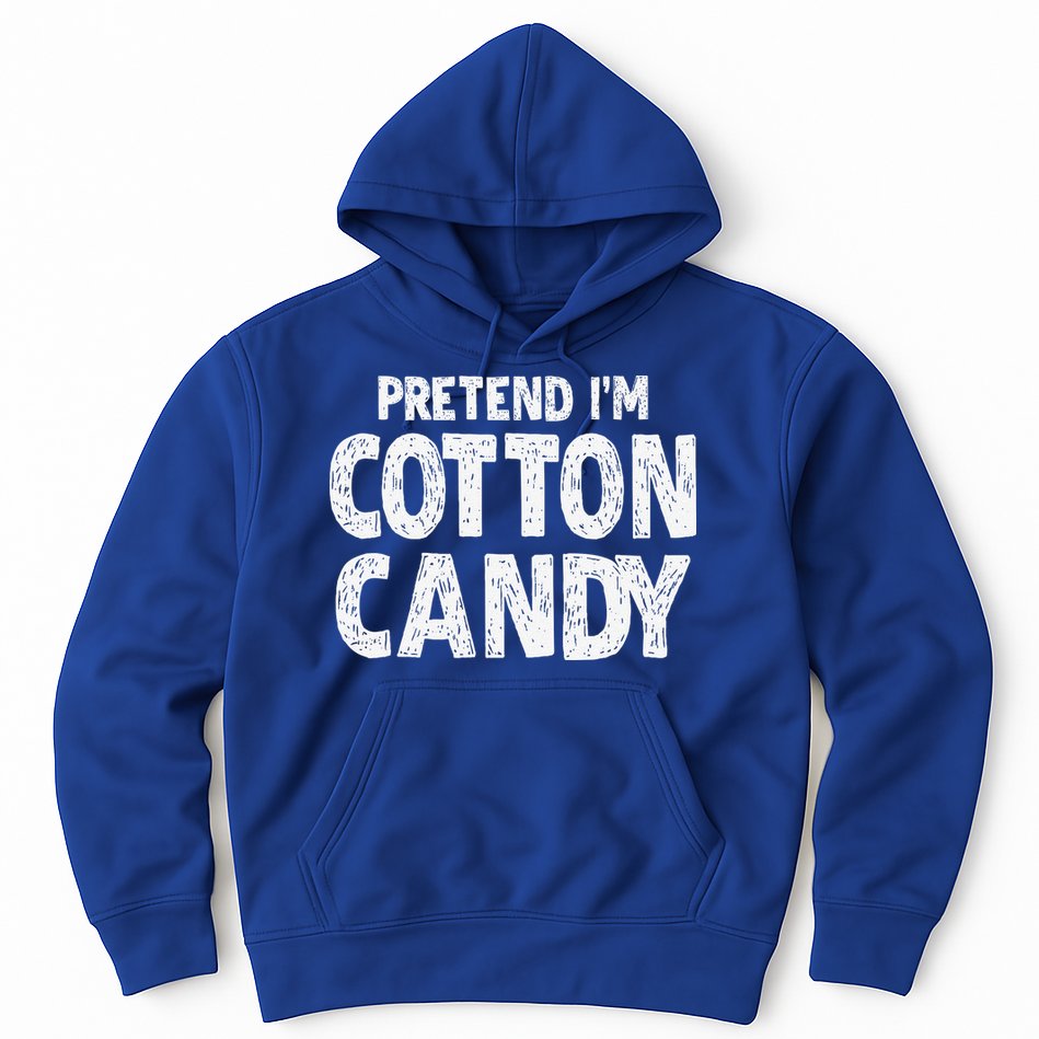 Pretend Im Cotton Candy Easy Halloween Costume Hoodie