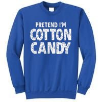 Pretend Im Cotton Candy Easy Halloween Costume Sweatshirt